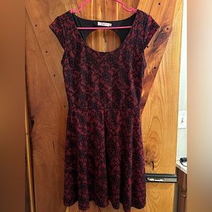 Candie’s Red and Black Casual Dress